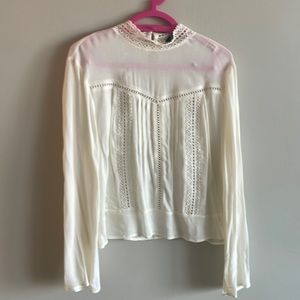 Express never worn cream top size M